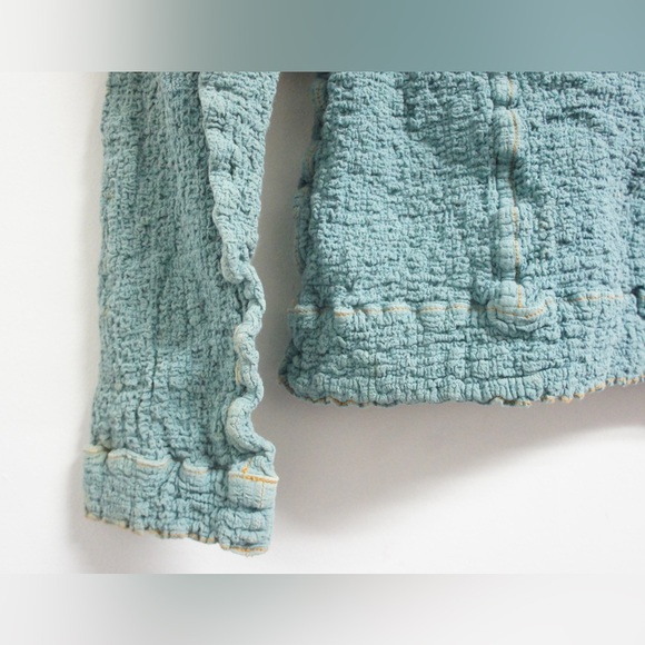 Me Issey Miyake Cauliflower Baby Blue Button Up Jacket Size S - Picture 5 of 9